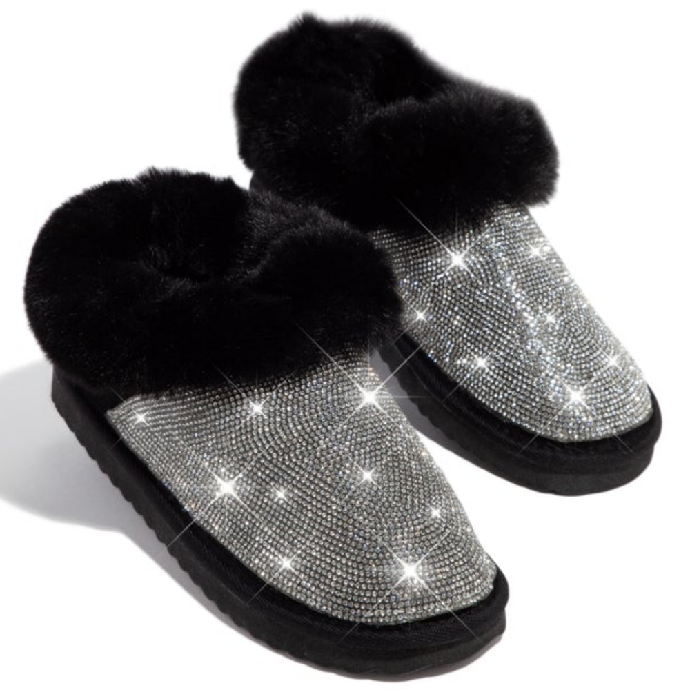 𝙉𝙀𝙒 𝙄𝙉🖤🎥COZY & ELEGANT SLIPPER - BLACK